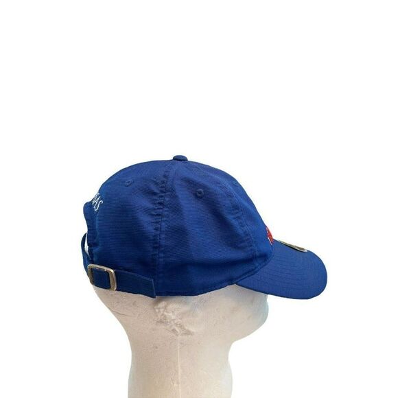 Adidas Kansas Jayhawks KU Basketball Strapback Cap OS Official Sideline NCAA NWT - Picture 4 of 6